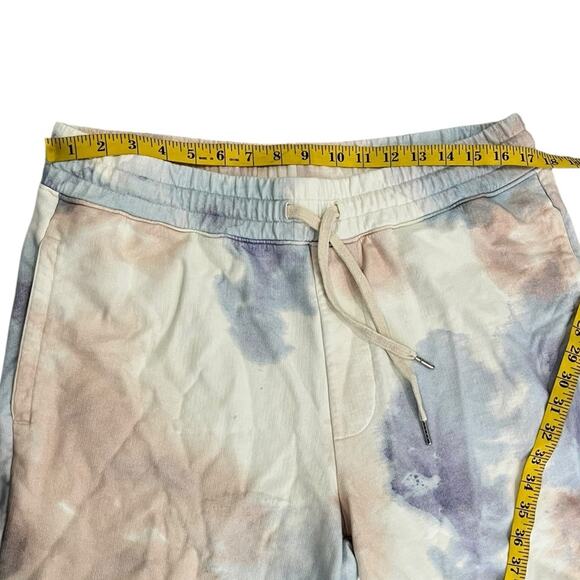 AG Adriano Goldschmied Tie Dye Terry Drawstring Shorts Pocket XL Mens Cotton - Picture 2 of 7